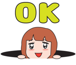 Girl society stamp sticker #525079