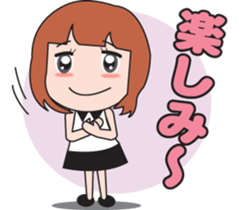 Girl society stamp sticker #525083