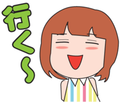 Girl society stamp sticker #525084