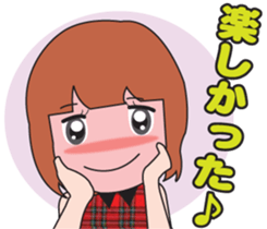 Girl society stamp sticker #525108