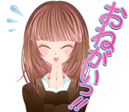 Pretty Girl picture book sticker #525219