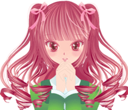 Pretty Girl picture book sticker #525228