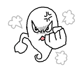 A ghost and skeleton sticker #525515