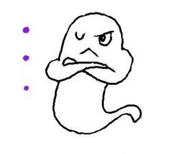 A ghost and skeleton sticker #525520