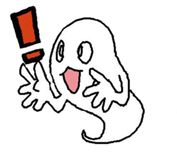A ghost and skeleton sticker #525521