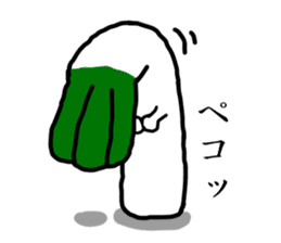 The Welsh onion on which it lives sticker #525557