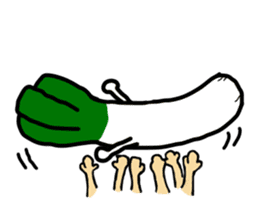 The Welsh onion on which it lives sticker #525569
