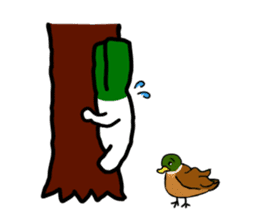 The Welsh onion on which it lives sticker #525574