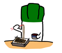 The Welsh onion on which it lives sticker #525580