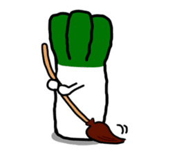 The Welsh onion on which it lives sticker #525583