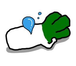 The Welsh onion on which it lives sticker #525588