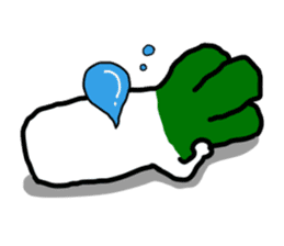 The Welsh onion on which it lives sticker #525588