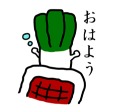 The Welsh onion on which it lives sticker #525592