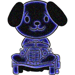 He is a DigiNeonDog Called Diggy!