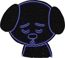 He is a DigiNeonDog Called Diggy! sticker #525876