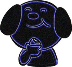 He is a DigiNeonDog Called Diggy! sticker #525879