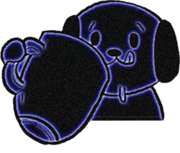 He is a DigiNeonDog Called Diggy! sticker #525901