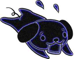 He is a DigiNeonDog Called Diggy! sticker #525906