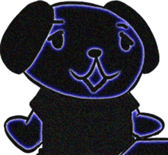 He is a DigiNeonDog Called Diggy! sticker #525911