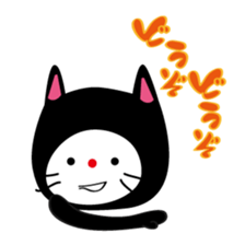 Corrugated cardboard cat sticker #526242