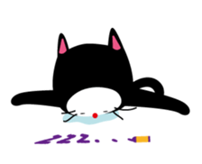 Corrugated cardboard cat sticker #526247