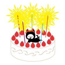 Corrugated cardboard cat sticker #526265