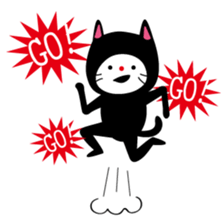 Corrugated cardboard cat sticker #526267