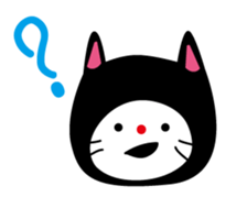 Corrugated cardboard cat sticker #526268