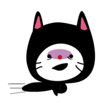 Corrugated cardboard cat sticker #526271