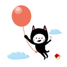 Corrugated cardboard cat sticker #526274