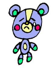bear's name is makuu2 sticker #526652