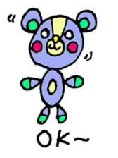 bear's name is makuu2 sticker #526653