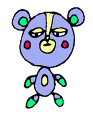 bear's name is makuu2 sticker #526655