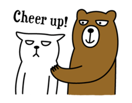 TOFU -White Cat- in English sticker #526694