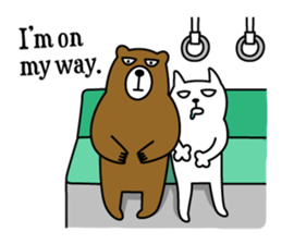 TOFU -White Cat- in English sticker #526703