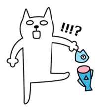 TOFU -White Cat- in English sticker #526717