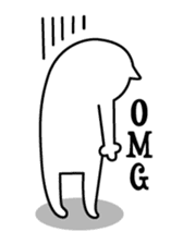 TOFU -White Cat- in English sticker #526724