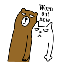 TOFU -White Cat- in English sticker #526726