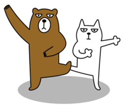 TOFU -White Cat- in English sticker #526729