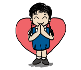 Pimkwan - Happy girl sticker #527010