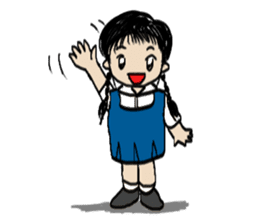Pimkwan - Happy girl sticker #527012
