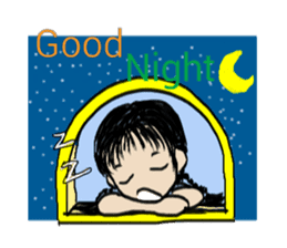 Pimkwan - Happy girl sticker #527016