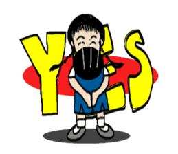 Pimkwan - Happy girl sticker #527023