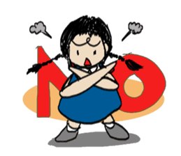 Pimkwan - Happy girl sticker #527024