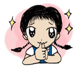 Pimkwan - Happy girl sticker #527027