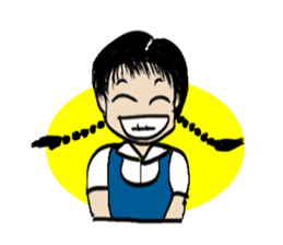 Pimkwan - Happy girl sticker #527028