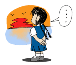 Pimkwan - Happy girl sticker #527031