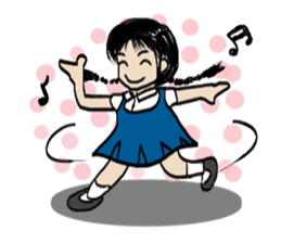 Pimkwan - Happy girl sticker #527037