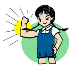 Pimkwan - Happy girl sticker #527038