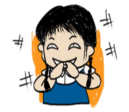 Pimkwan - Happy girl sticker #527043